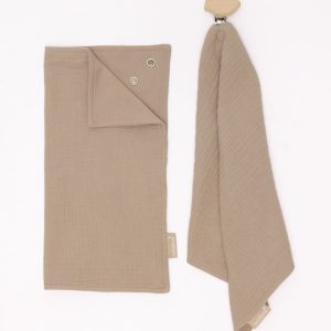 Desert Lark - Drool Cloth + Clip Set