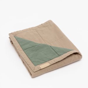 Desert Lark/Acadian - Linen Quilted Blanket