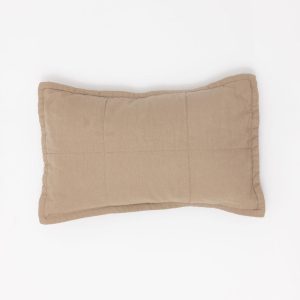 Desert Lark - Linen Quilted Sham & Pillow