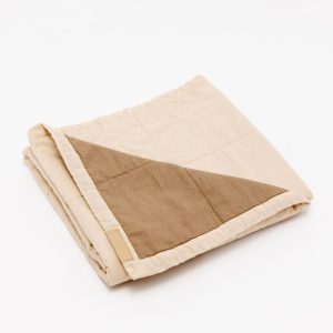 Sparrow/Desert Lark - Linen Quilted Blanket