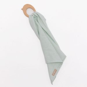 Damson - Linen + Maple Ring Teether