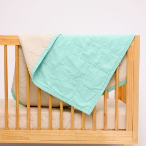Hummingbird/Sparrow - Linen Quilted Blanket